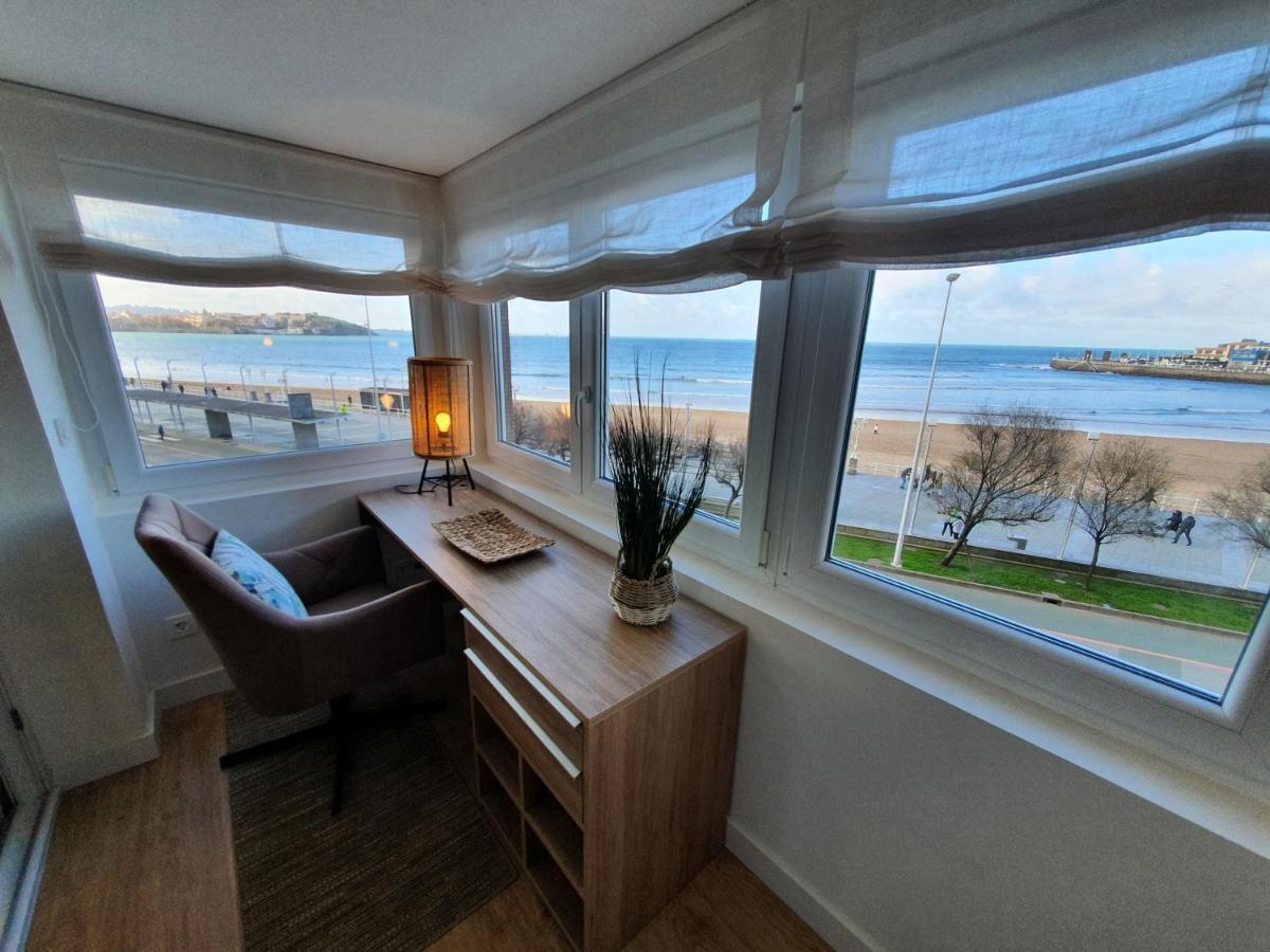 Playa 12 - El Lujo De Estar En 1ª Linea De Playa - Vut-4043-As Apartment Хихон Екстериор снимка